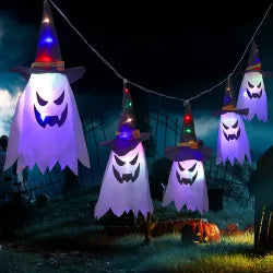 Ghost Halloween String Lights