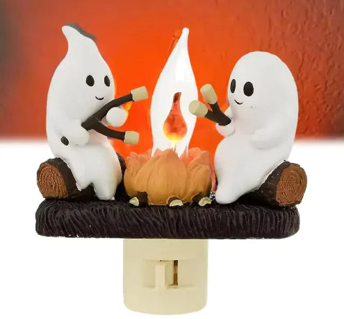 Ghost Bonfire Night Light - Halloween Plaza