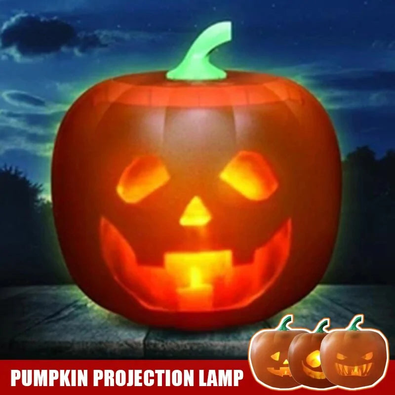 Halloween Pumpkin Projection Lamp - Halloween Plaza