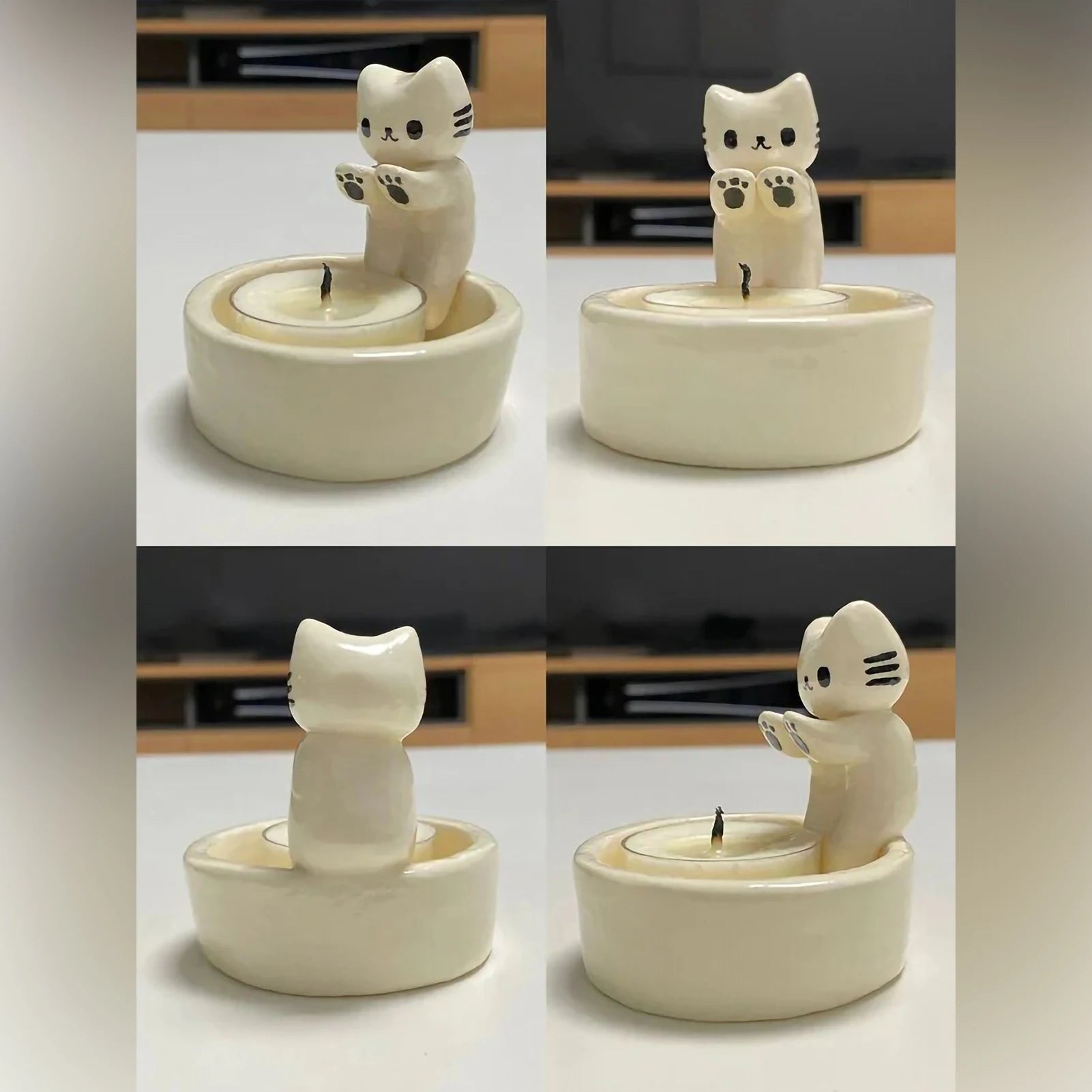 Kitten Candle Holder - Halloween Plaza