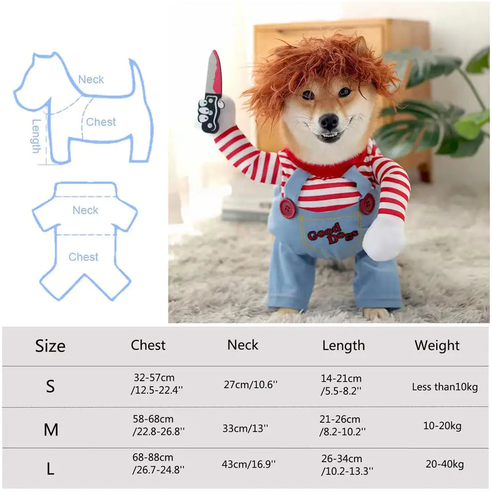 Chucky Dog Costume - Halloween Plaza