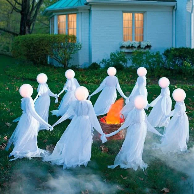 Holding Hands Ghost For Halloween Decoration - Halloween Plaza