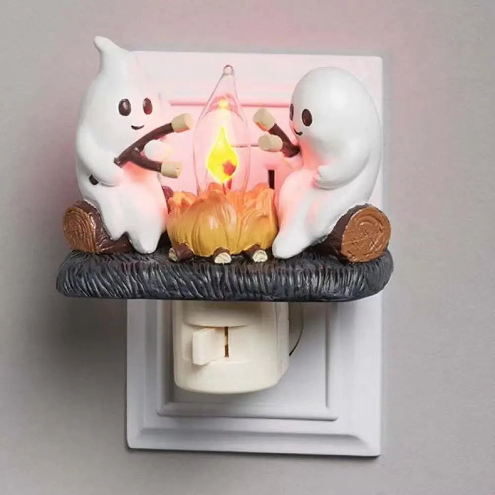 Halloween Ghost Bonfire Night Light - Halloween Plaza