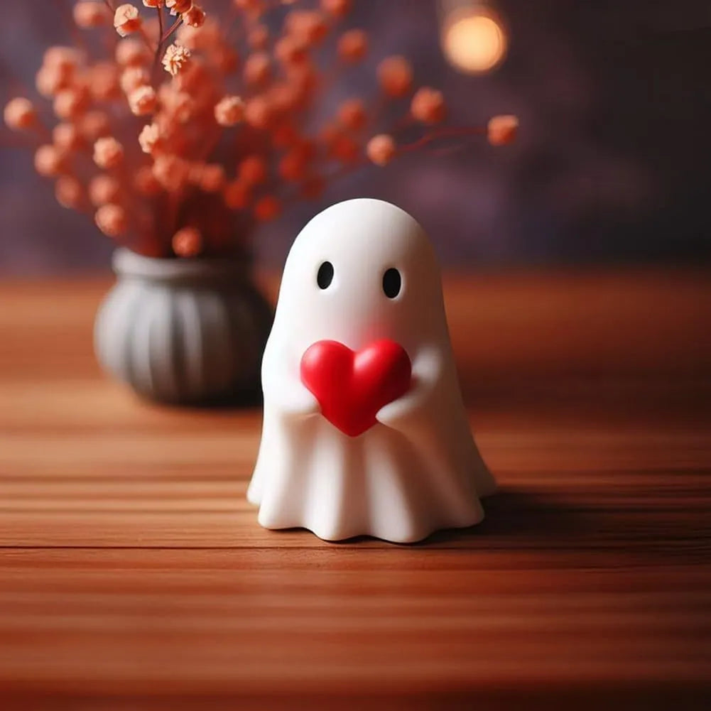 Halloween Middle Finger Love Ghost Ornaments - Halloween Plaza