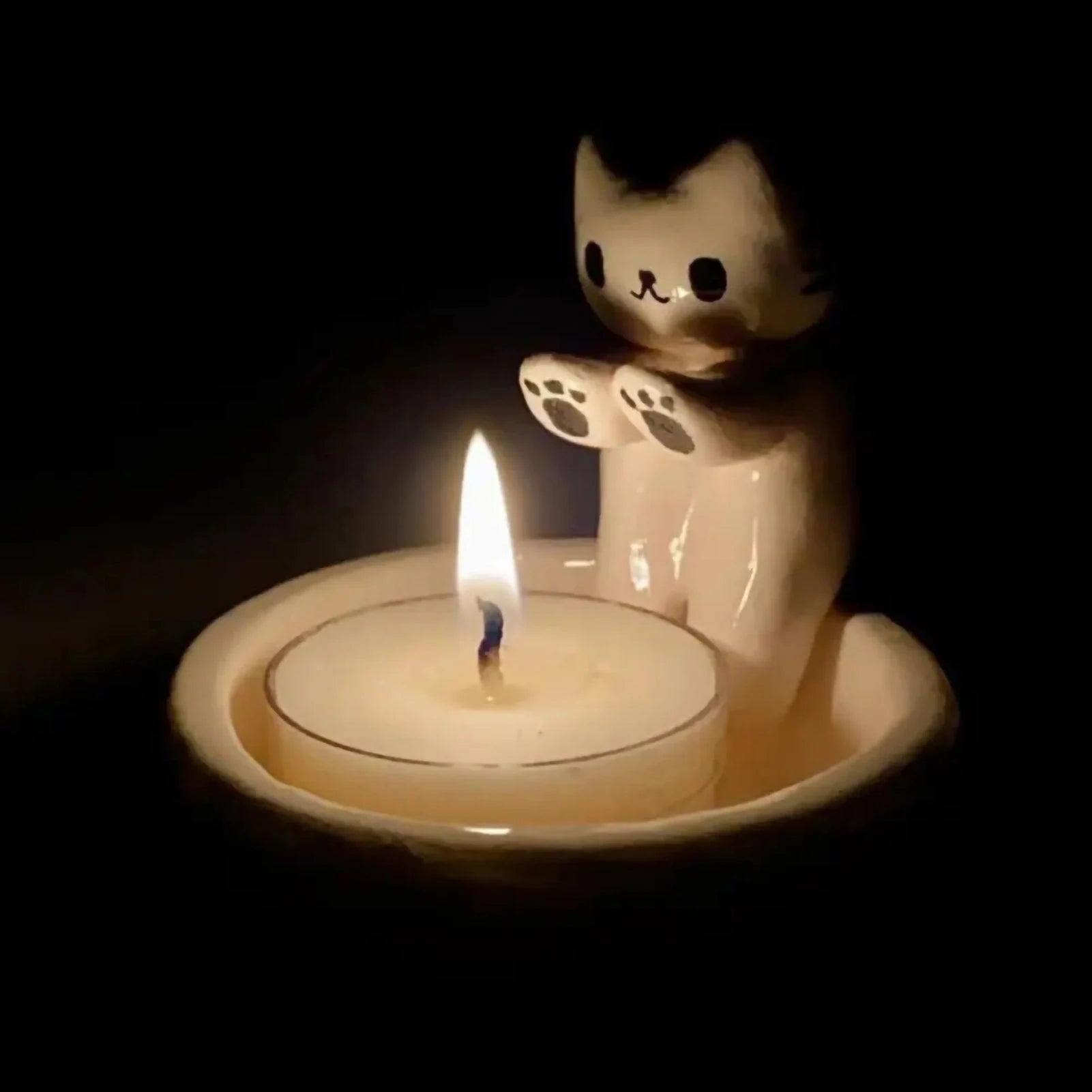 Kitten Candle Holder - Halloween Plaza