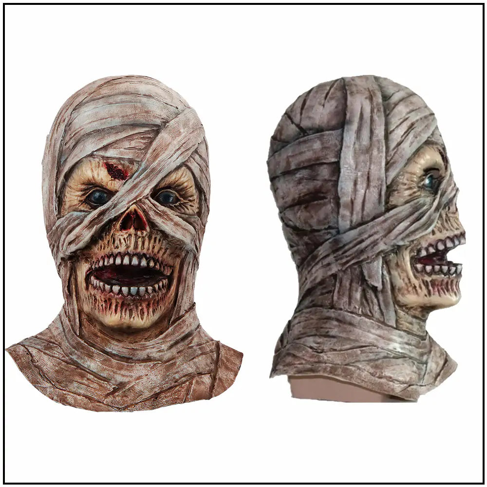 Halloween Mummy Zombie Latex Mask - Halloween Plaza