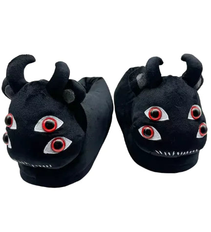 Halloween Horror Plush Slippers - Halloween Plaza