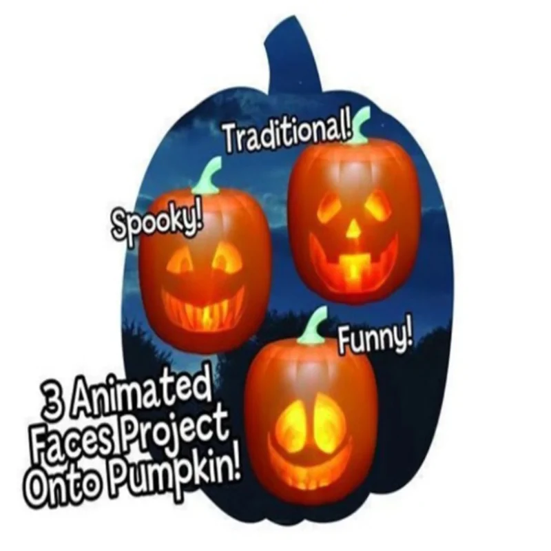 Halloween Pumpkin Projection Lamp - Halloween Plaza