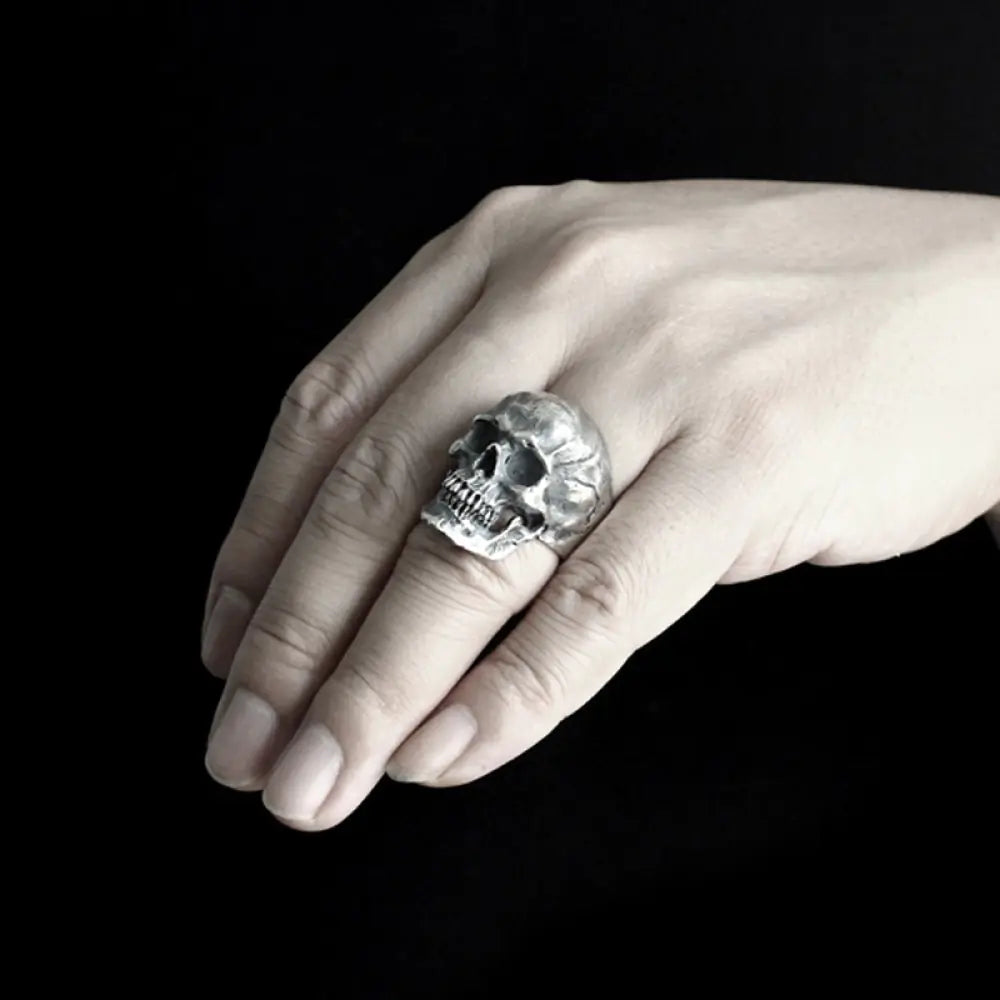 Men's Calvarium Skull Ring - Halloween Plaza